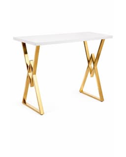 Mesa Alta de Bar Ankara 120X60 Blanco