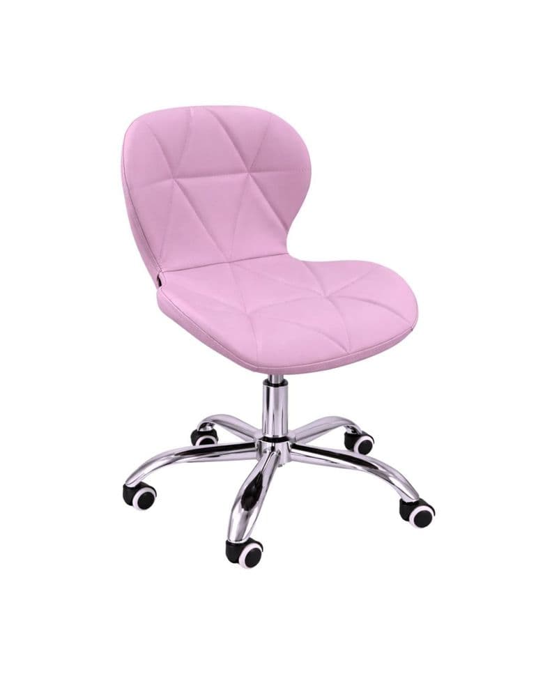 Silla de escritorio acolchada giratoria Mariposa Malva