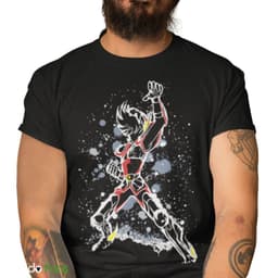 Polera Anime Caballeros del Zodiaco: Seiya de Pegaso Negro XS