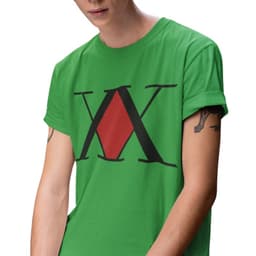 Polera Anime Hunter X Hunter: Logo Asociacion Verde M