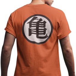 Polera Anime Dragon Ball: Kanji Kame Naranjo M