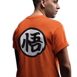 Polera Anime Dragon Ball: Kanji Goku Naranjo S