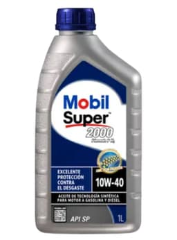 Lubricante Motor 10w40 Mobil Super 2000 1 Lt Amarillo