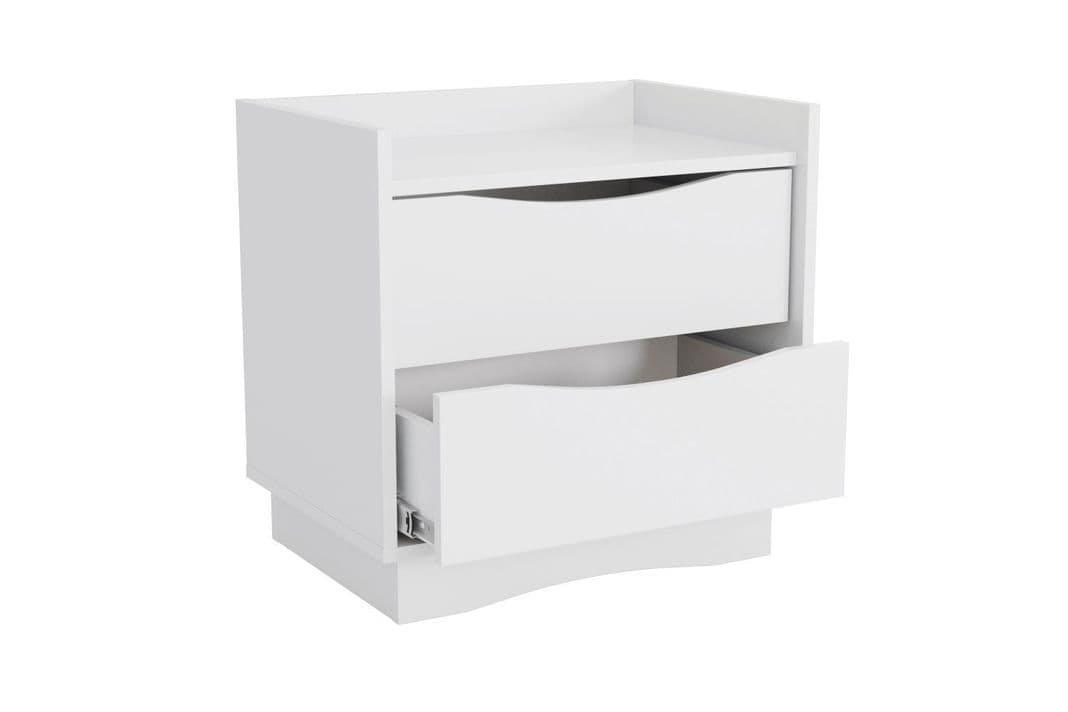 VELADOR JERICO 2 CAJONES BLANCO