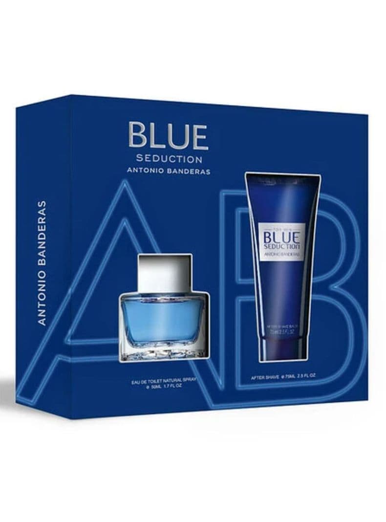 PERFUME ANTONIO BANDERAS BLUE SEDUCTION HOMBRE ESTUCHE EDT 50ML+AF.SHAVE BALM 75ML