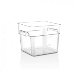 Recipiente Policarbonato Cuadrado 7,6 Lts Transparente
