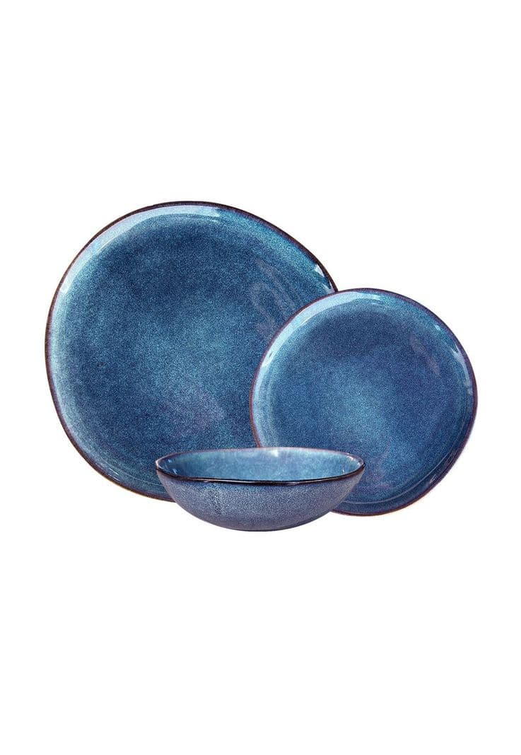 Set Vajilla 18 Piezas Ceramica Linea Efes - A Azul 29-30
