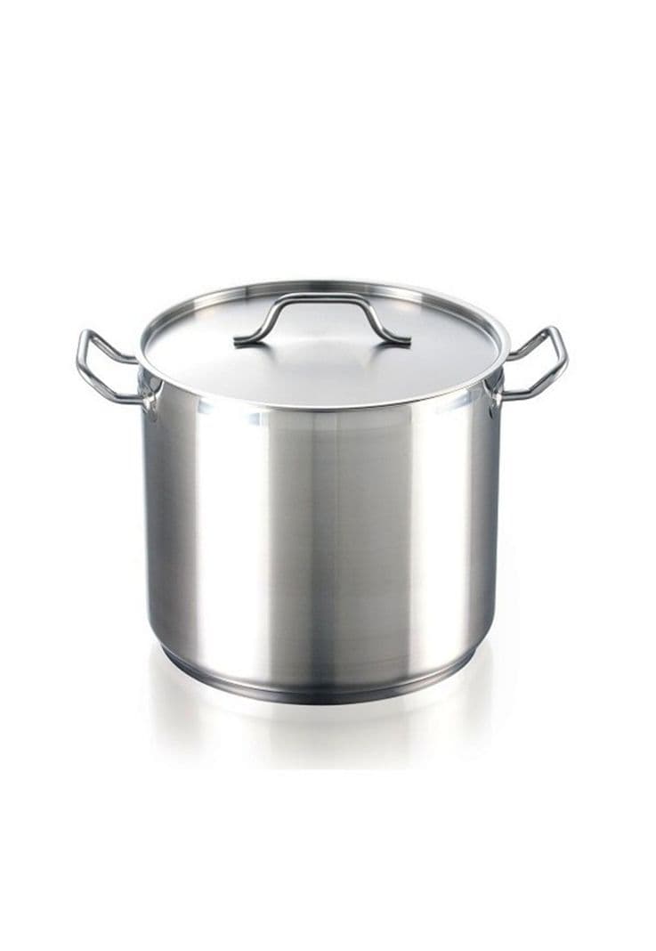 FONDO CON TAPA ACERO INOX FONDO DIFUSOR CAPAC. 50 lt Gris
