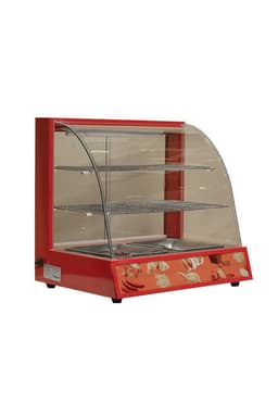 VITRINA CALIENTE SOBREMESA ROJA Gris