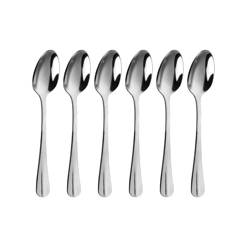 SET DE CUCHARITAS 6 PIEZAS CAPRI ACERO INOXIDABLE Plateado