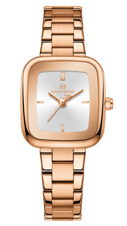Reloj Mujer Naviforce Nf5075 Acero 3atm Impermeable Rose Gold