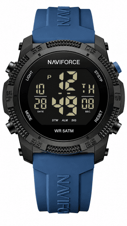 Reloj Deportivo Naviforce Nf7104 5atm Analogico Y Digital Azul Oscuro