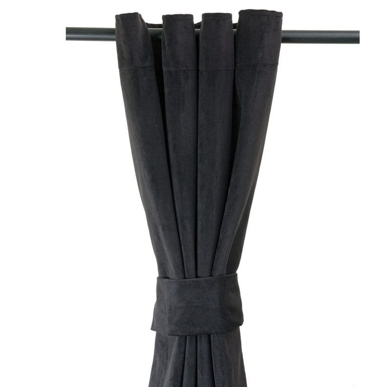 Cortina Felpa New Velvet 140x225 Cm Negro