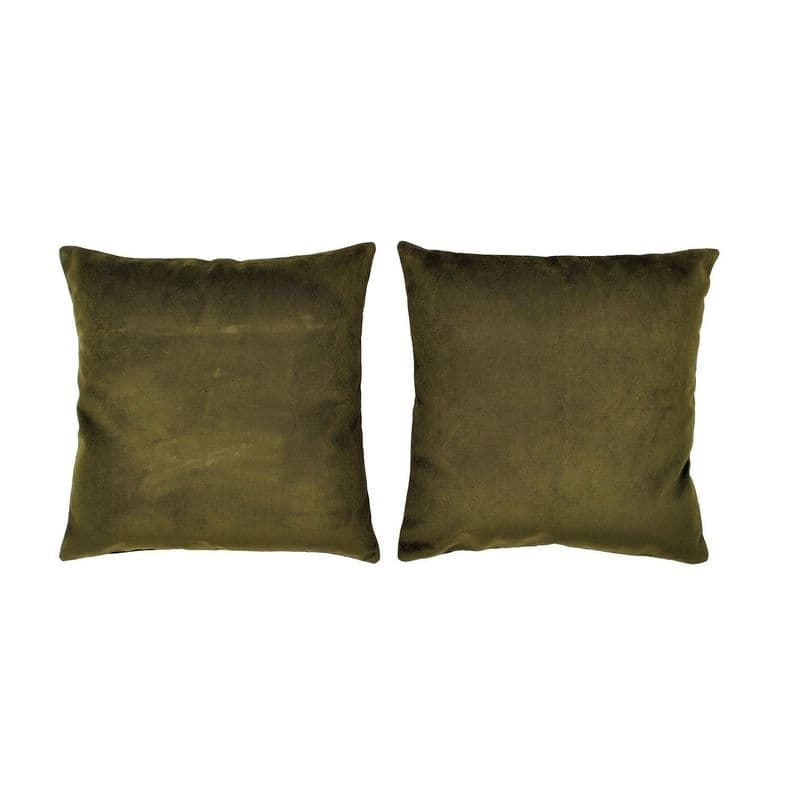 Set 2 Cojines New velvet 40x40 cm Verde Oliva