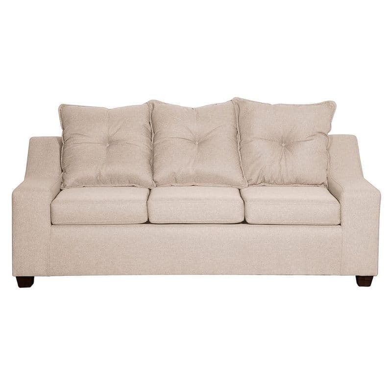 Sofa Viena 3 cuerpos Tela Beige 190 x 80x90