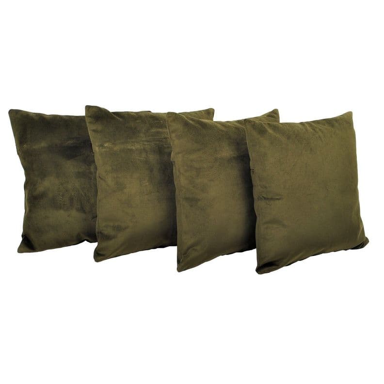 Set 4 Cojines Felpa de 40x40 Chocolate Cafe