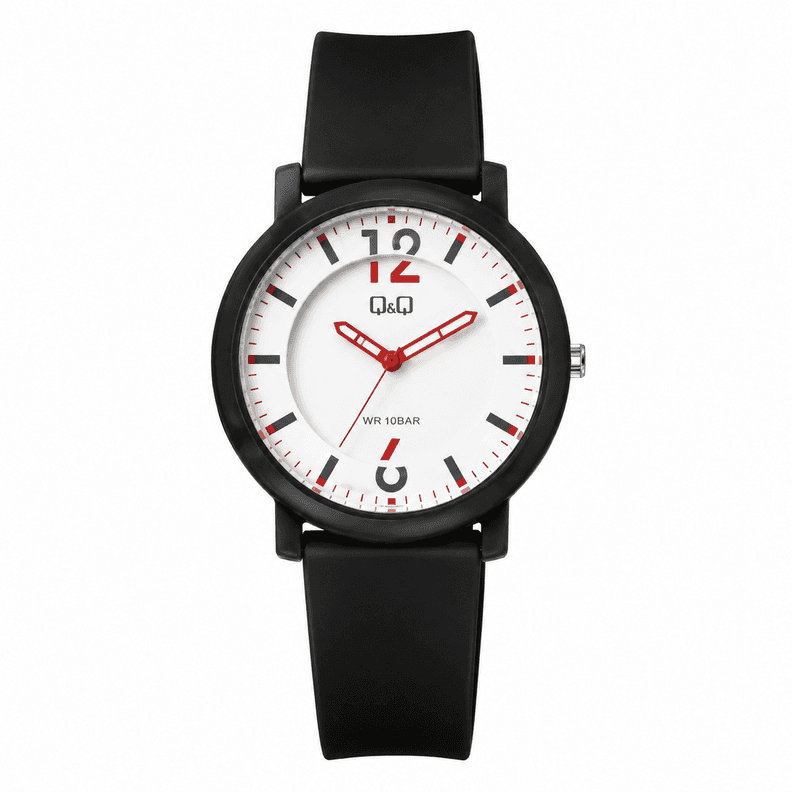 Reloj Q&Q para dama - V36A-005VY - analogico negro y plateado