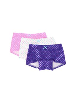 Pantaleta nina Pack 3 Algodon Caffarena Morado 4