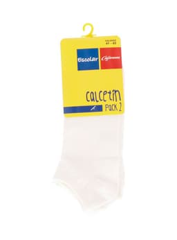 Calcetin tobillo algodon pack 2 Caffarena Blanco 43-46