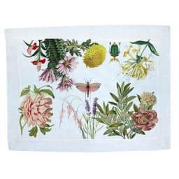 Set Individuales Velo organza - Botanica Blanco