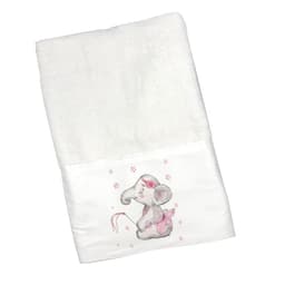 Toalla de Mano Elefanta Bailarina Blanco 50x90