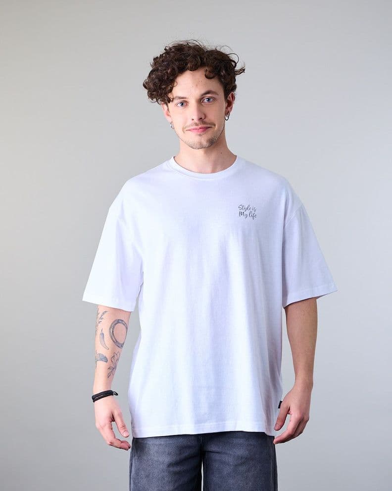 Polera hombre manga corta Relaxed XV1785 Polemic Blanco S