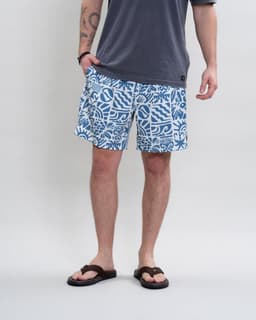 Traje de bano pretina elasticada Surf Polemic Azul M