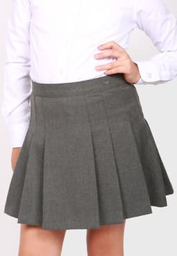 Falda Gris Falda Escolar Nina T.6 A T.10 - Polemic