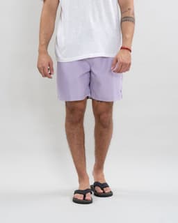 Traje de bano pretina elasticada Solid Polemic Lila M
