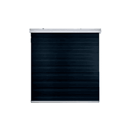 Cortina Roller Duo Zebra Dia Noche 80x200cm Negro