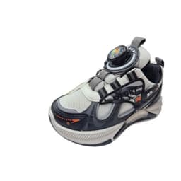 Zapatilla Urbana Nino Gris Negro Gris Oscuro 27
