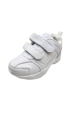 Zapatilla Escolar Blanco Velcro 32