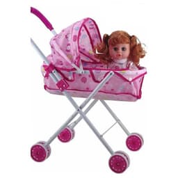 Juguete Muneca Con Carrito Rosada Infantil