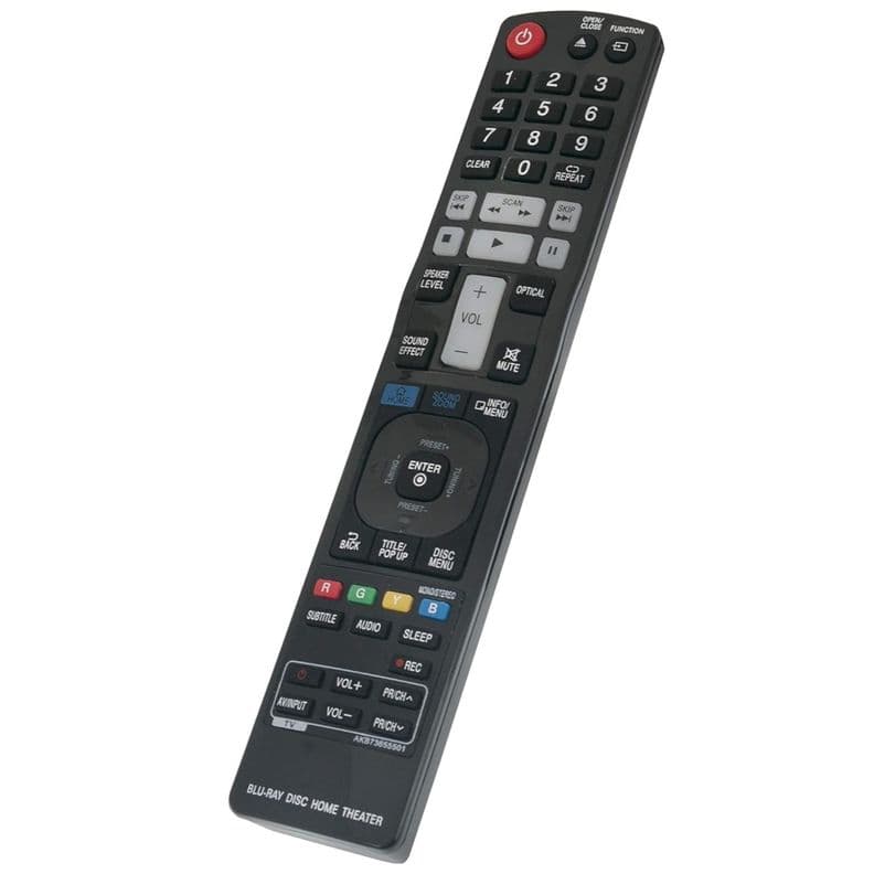 Control Remoto Universal Alternativo Para Tv LG Y Blu Ray LBN Negro