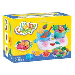 Juguete Set Plasticina Estufa Con Accesorios De Cocina Infnatil Amarillo