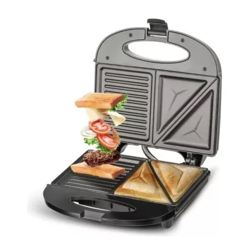 Sandwichera Electrica 850W 2 Panes Negro R212 RAF