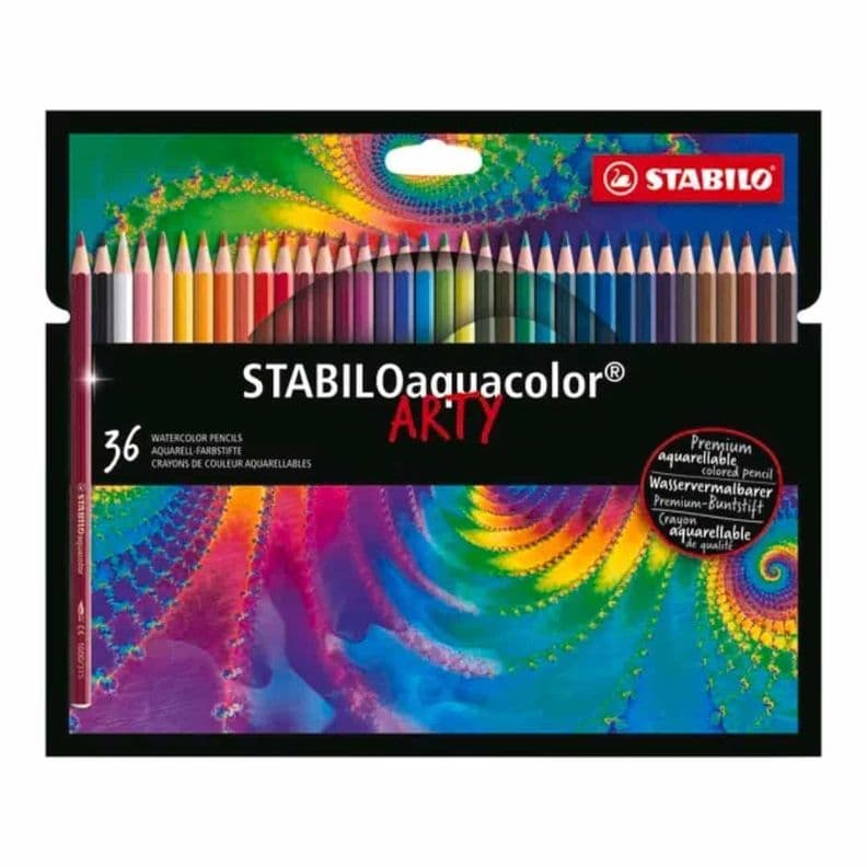 Set de 36 L pices Acuarelables STABILOaquacolor Arty