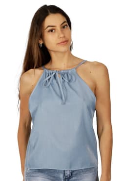 Polera Lara Celeste Divino Jeans M