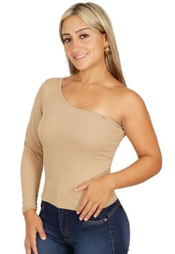 Polera Aline II Camel Divino Jeans M
