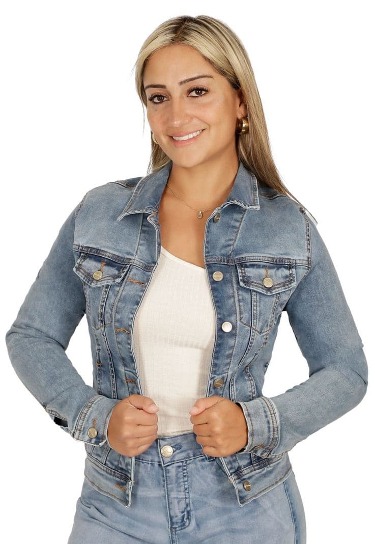 Chaqueta Marisol II Azul Medio Divino Jeans azul claro S