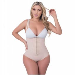 Faja Body Reductora Colombiana Alta Compresion Beige XS