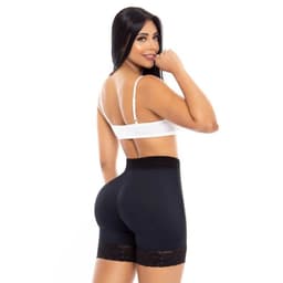 Faja Colombiana Short Levanta Cola Invisible Control Abdominal Negro XXS