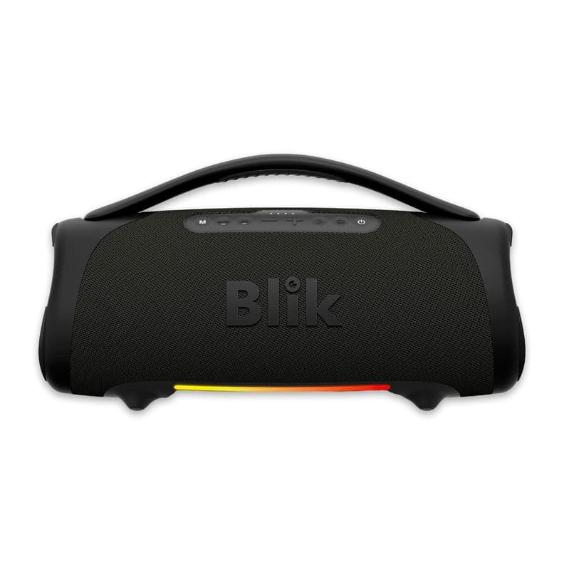 Parlante Bluetooth Blik Bass400 160W RMS IPX7 TWS Deep Bass Negro