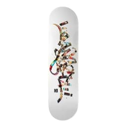 Tabla Skate Patineta Gangsta Tag 8.25 Blanco