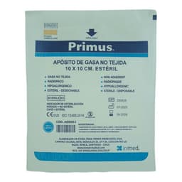 APOSITO DE GASA NO TEJIDA 10X10CM ESTERIL 50 UNIDADES Blanco
