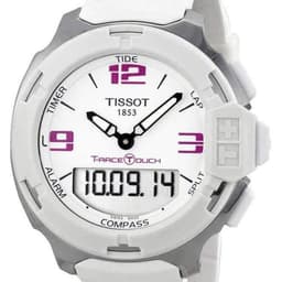 Reloj Tissot T-race Touch Esfera Blanca Unisex Blanco