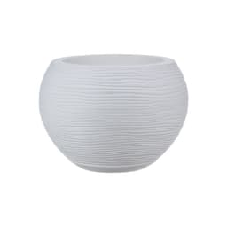 MACETERO FLORIDIS FLORENCIA BLANCO 19CM CON PLATO