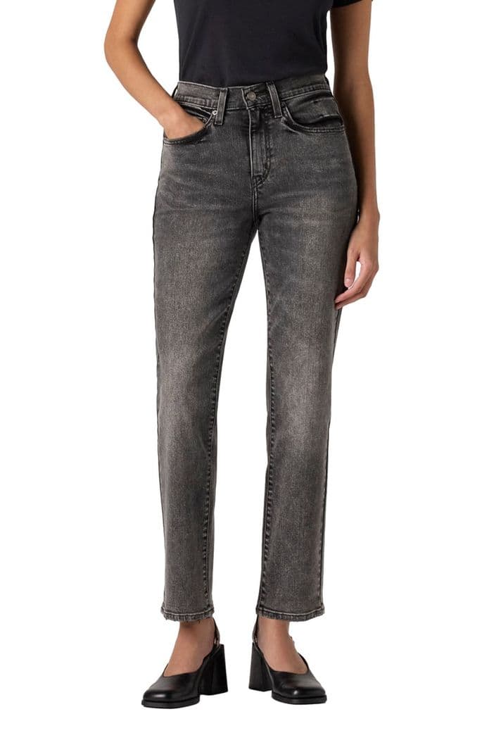 Jeans Mujer 724 High Rise Straight Gris Levis 18883-0348 26 Largo 30