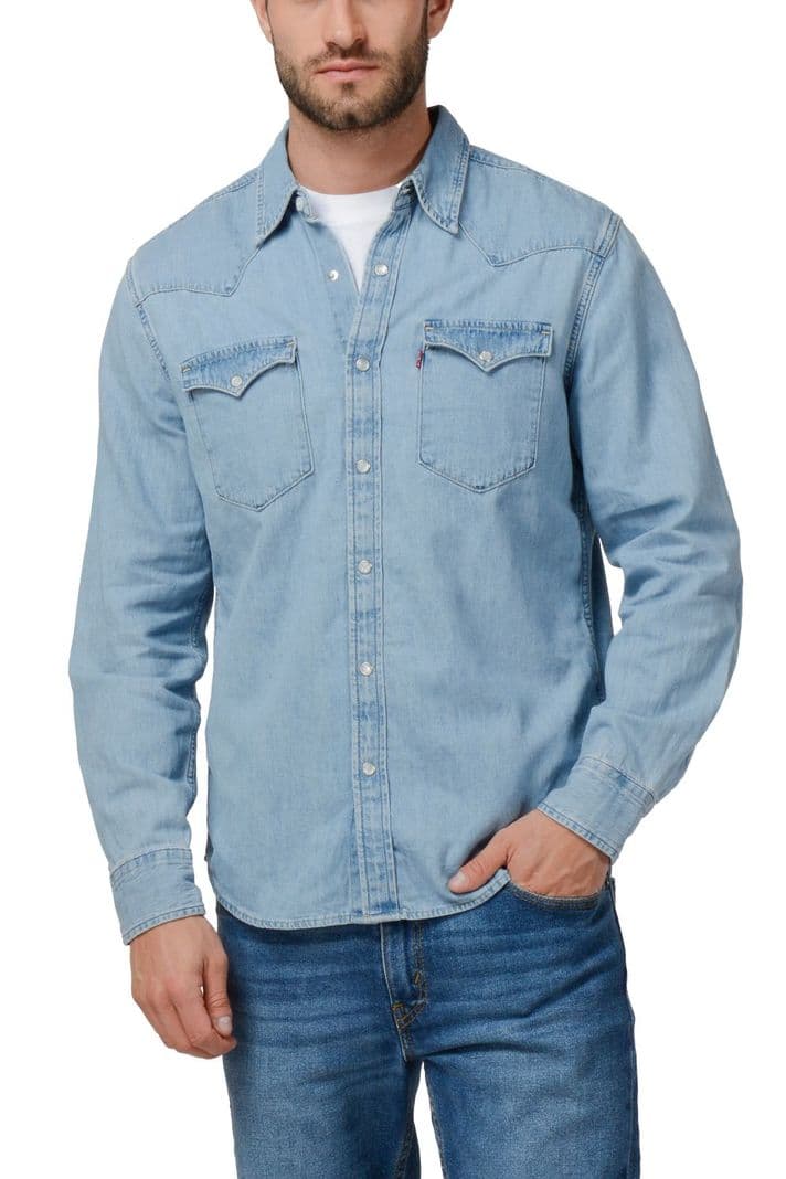 Camisa Hombre Regular Fit Jean Classic Western Azul Levis 85745-0074 M