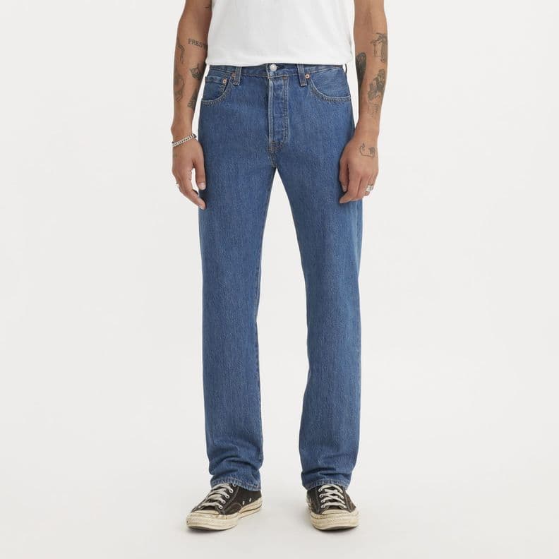 Jeans Hombre 501 Original Fit Azul Medio Levis 00501-0193